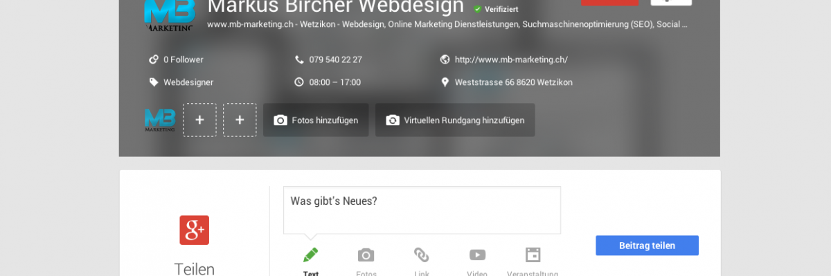 Google My Business Lokales SEO