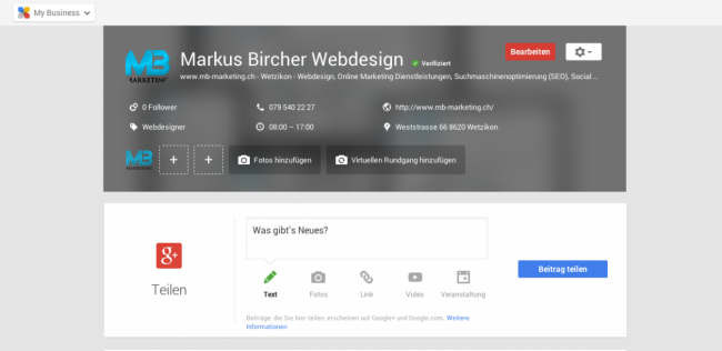 Google My Business Lokales SEO